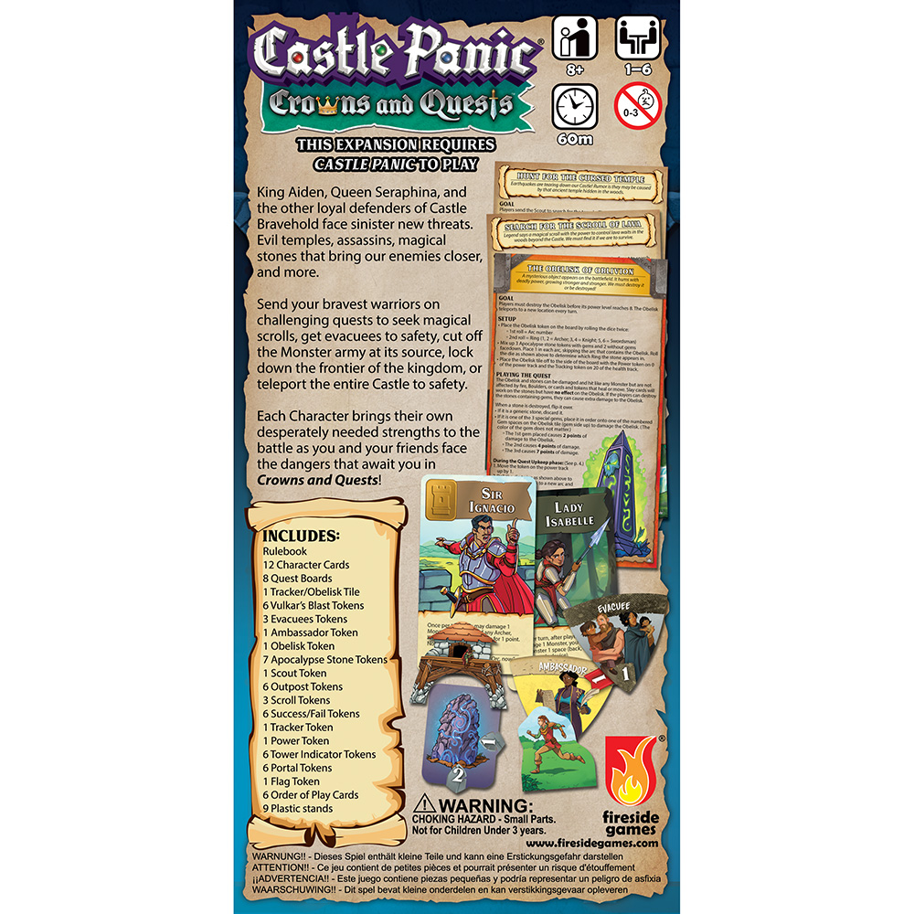 Castle Panic 2nd Edition : Crowns and Quests Expansion